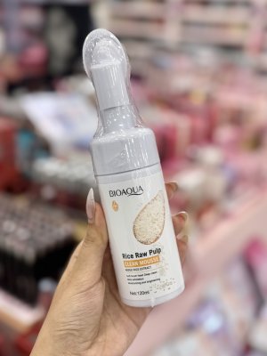 خرید محصول فوم شستشوی صورت براش دار برنج بایوآکوا ( Bioaqua  )