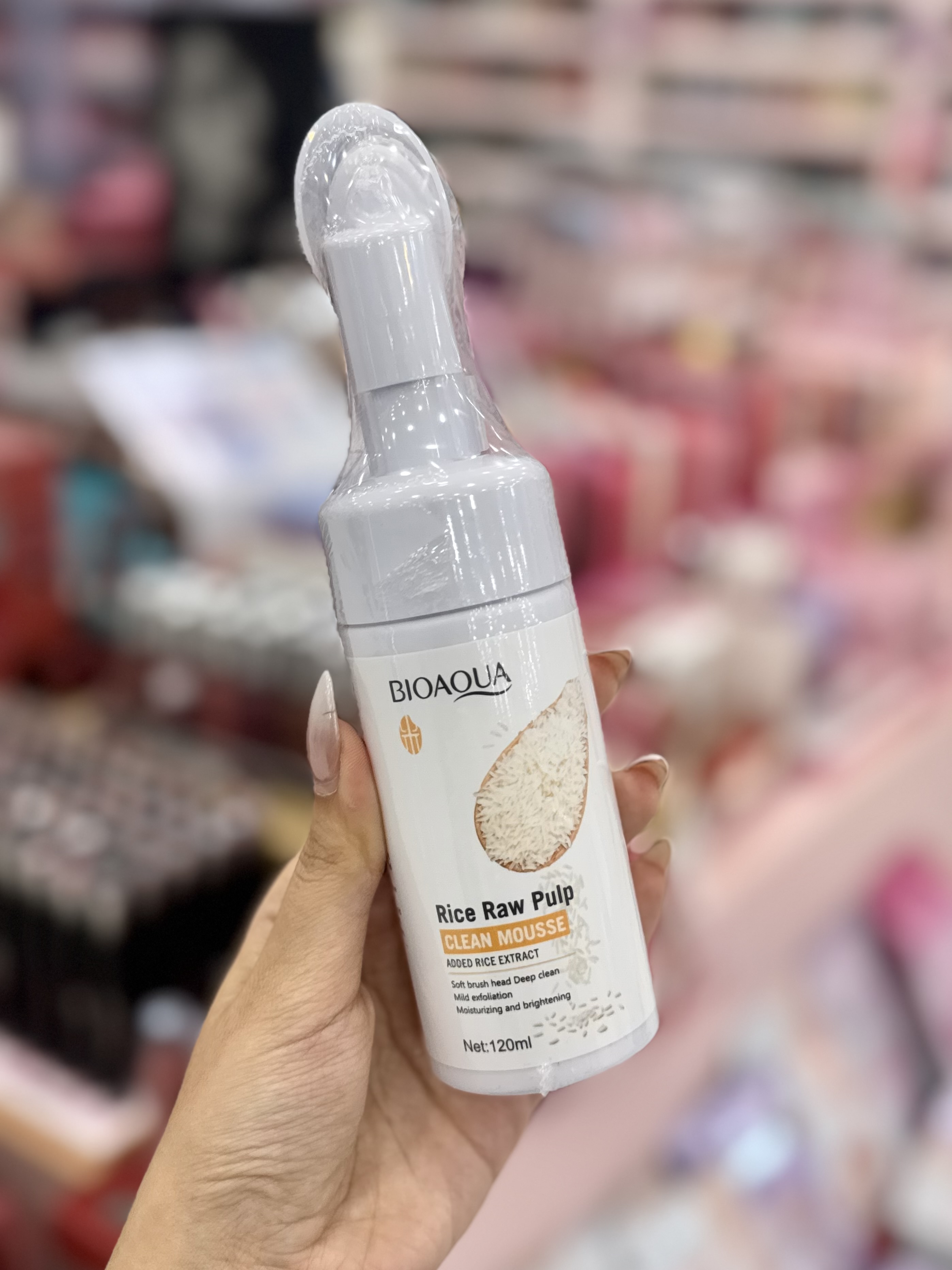فوم شستشوی صورت براش دار برنج بایوآکوا ( Bioaqua  )