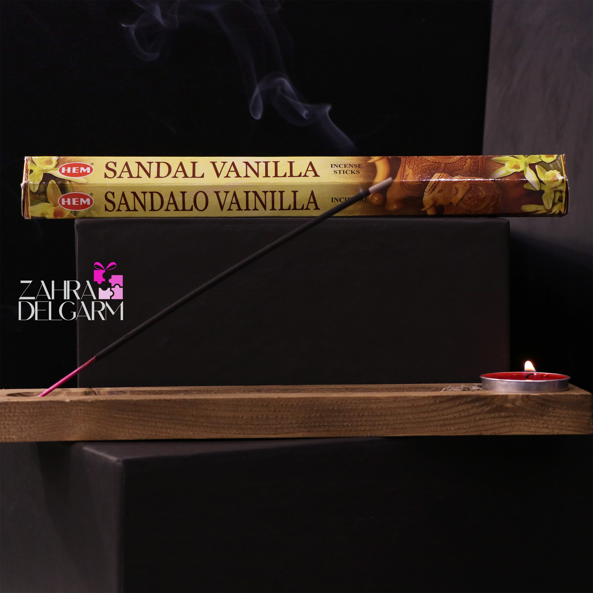 عود شرکتی صندل وانیل هم sandal vanilla hem
