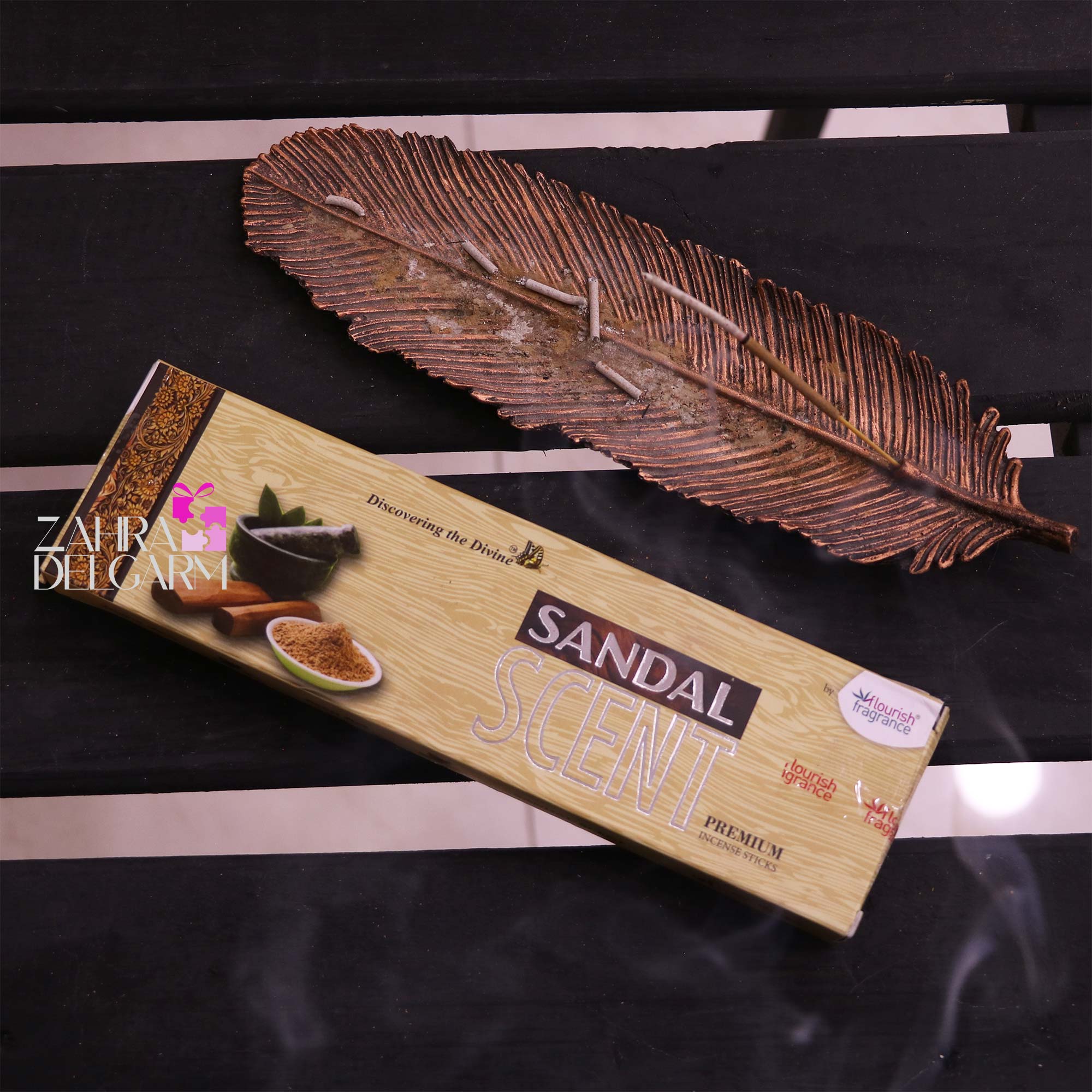 عود دستساز sandal scent برند flourish fragrance