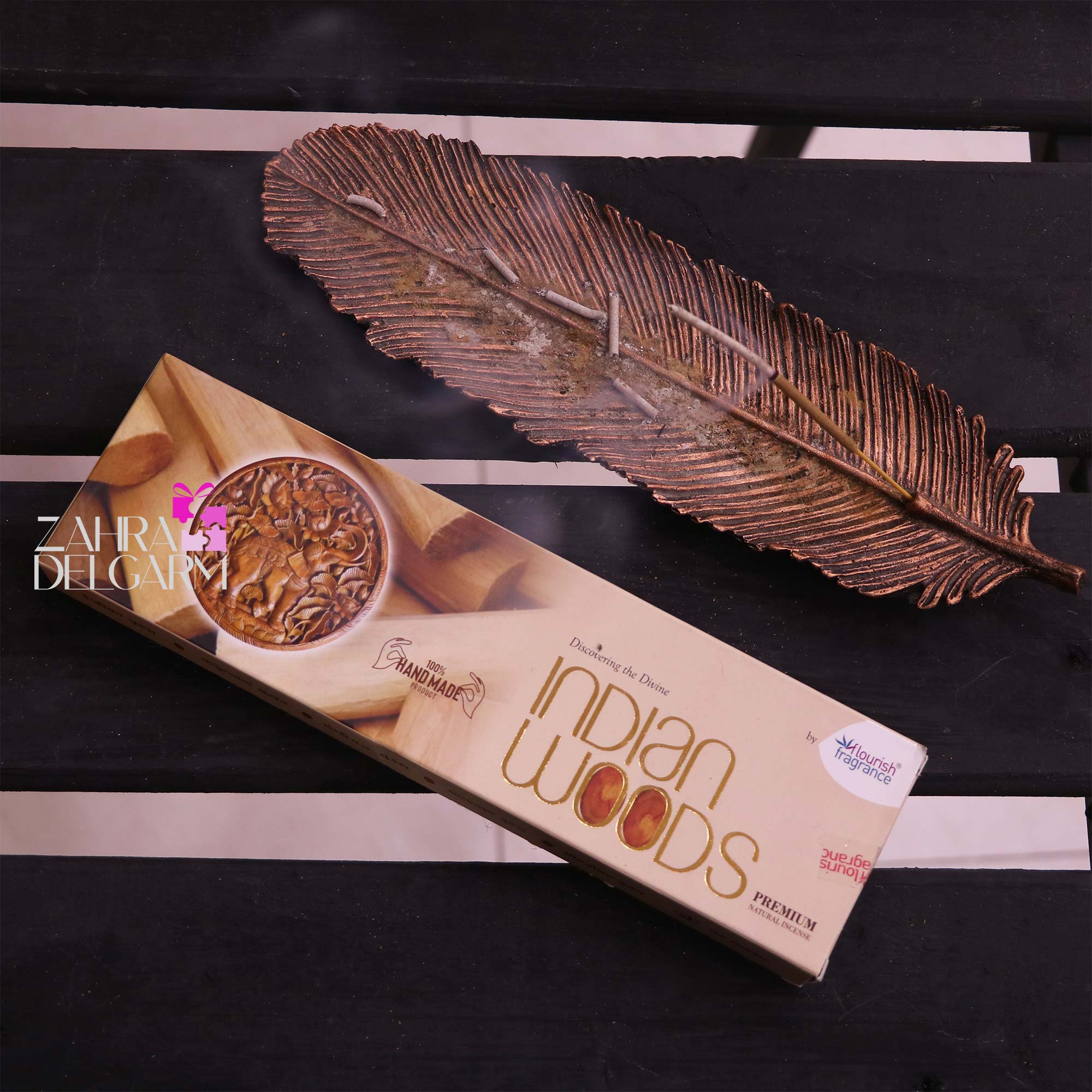 عود دستساز indian woods برند flourish fragrance