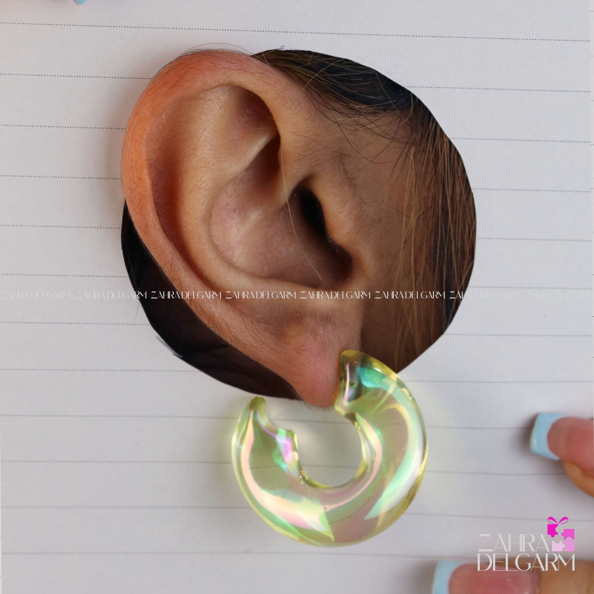 گوشواره تابستونی هولوگرامی