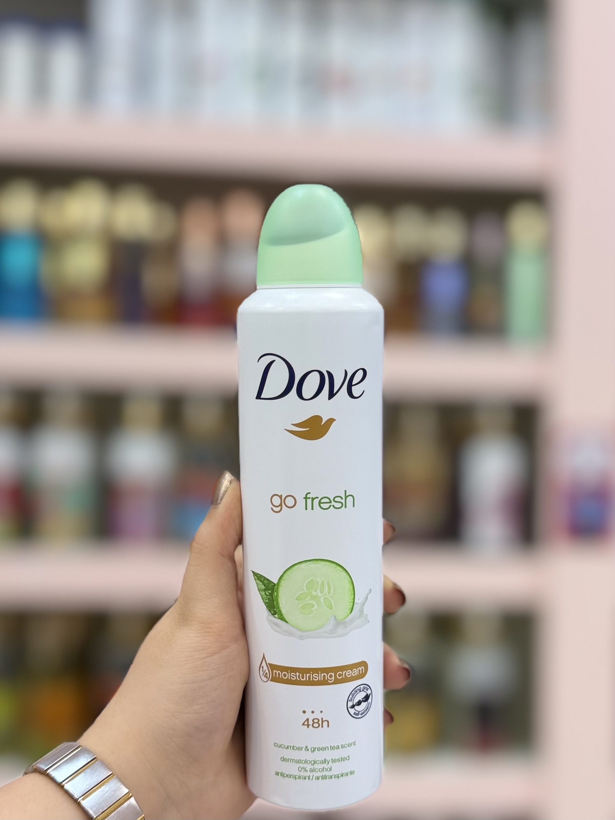 اسپری داو رایحه خیار و چای سبز go fresh