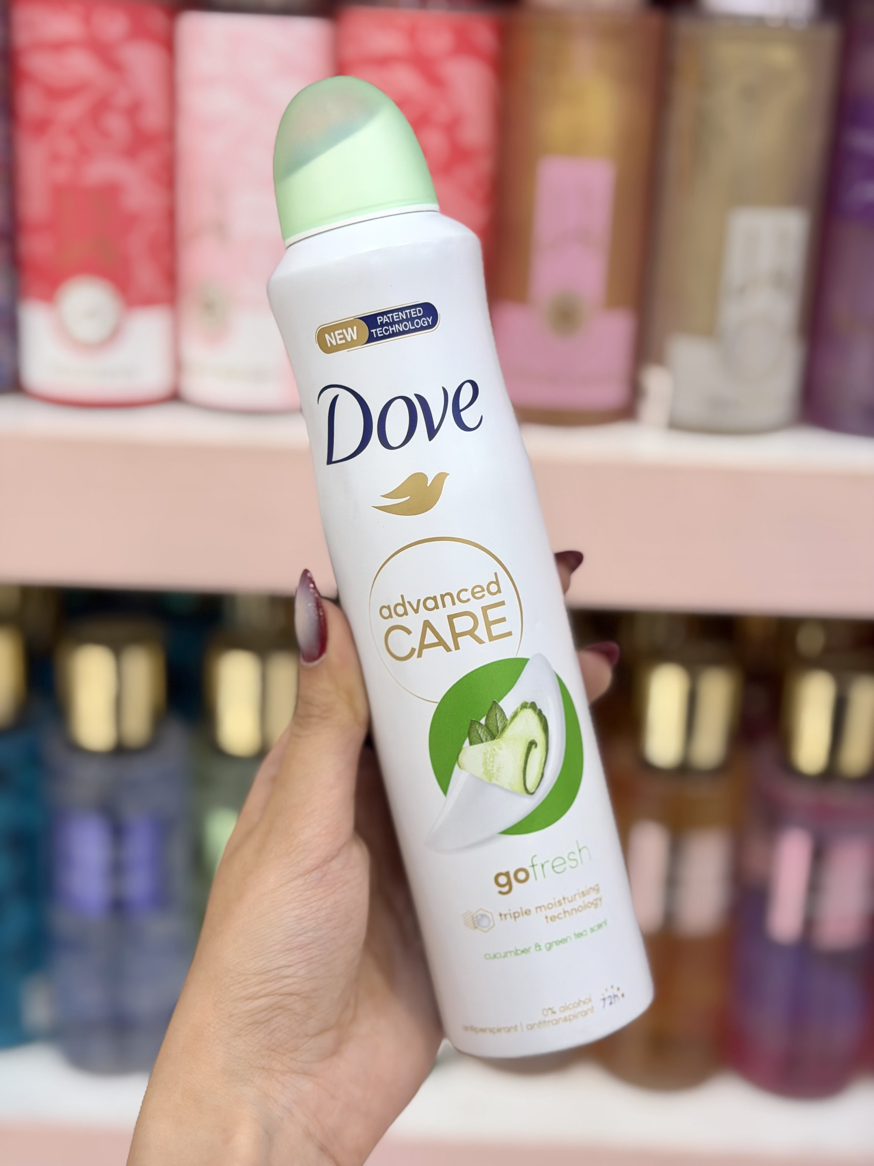 اسپری داو (Dove) رایحه خیار و چای سبز