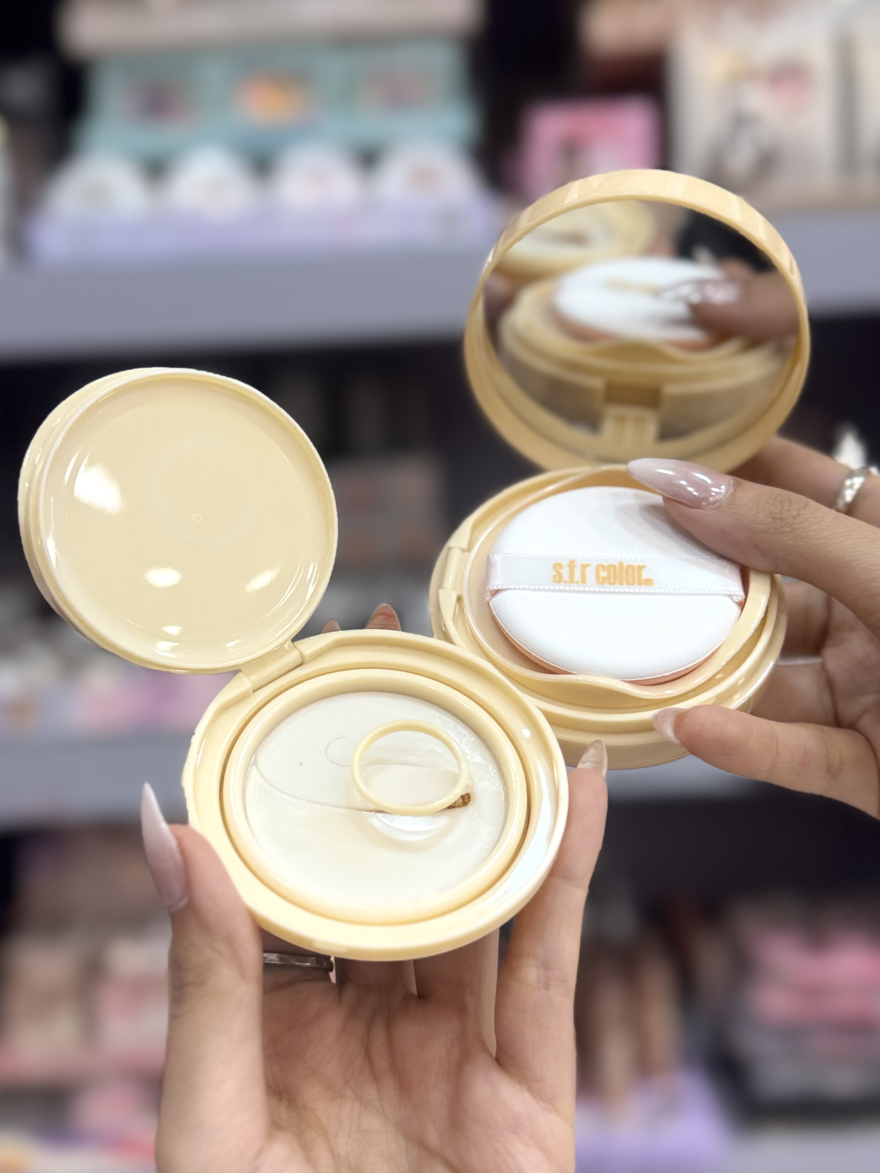 کوشن به همراه پد طرح گربه مدل Sparkle Girlz اس اف آر کالر ( S.f.r Color )