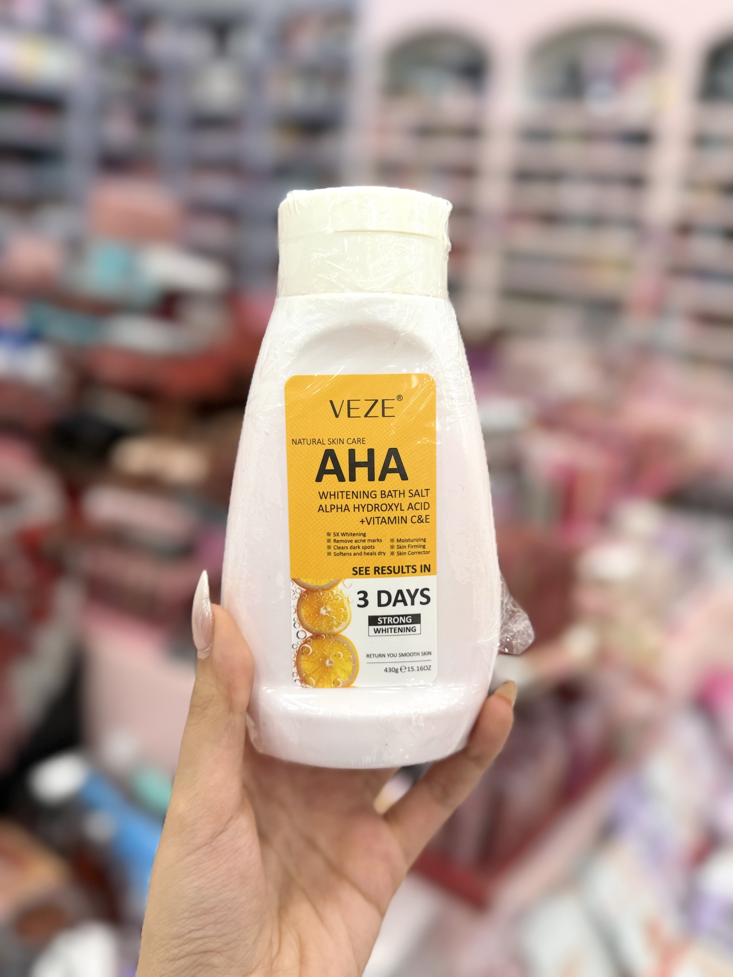 نمک حمام سفید کننده AHA پرتقال وزه ( Veze )