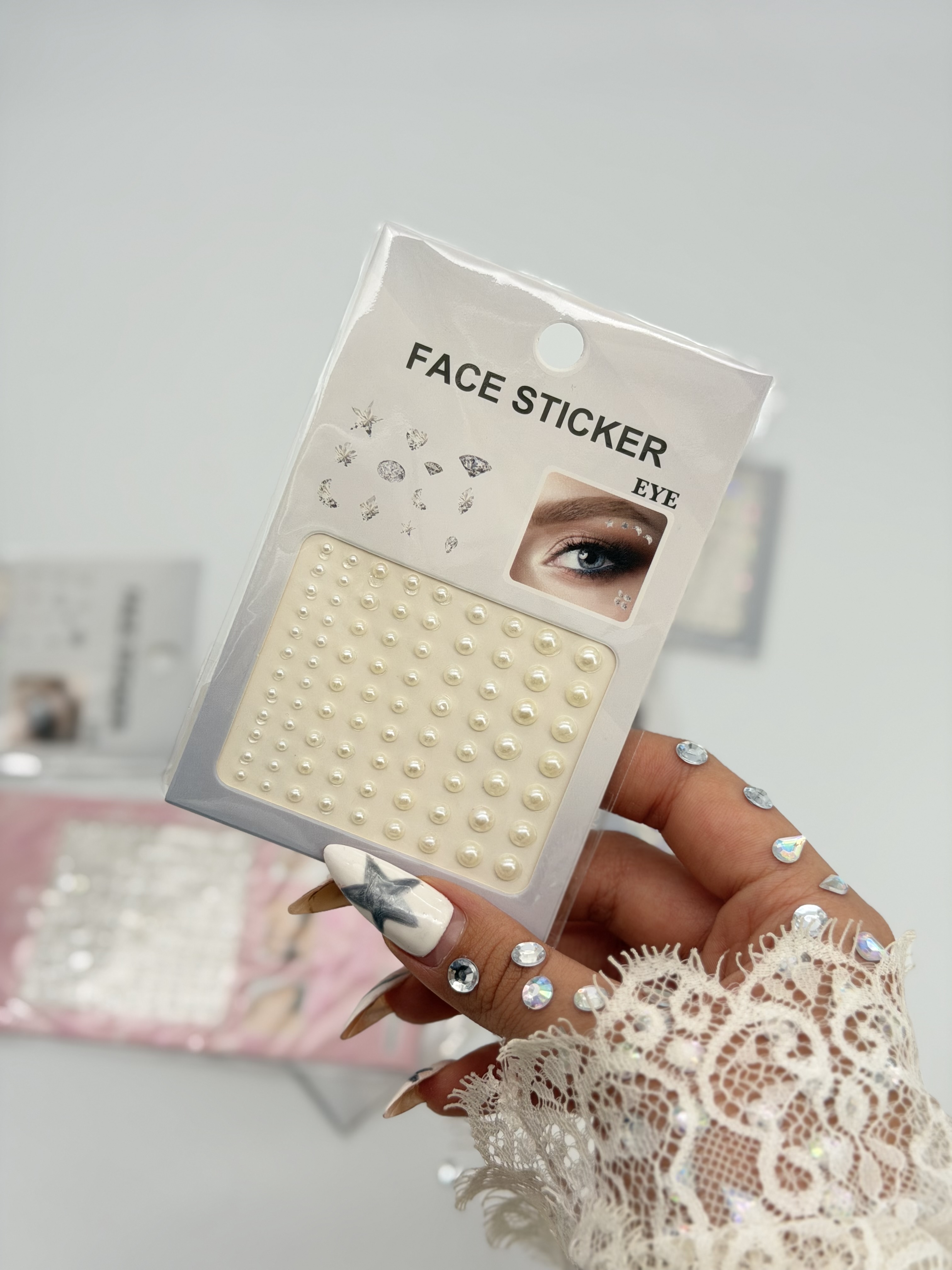 استیکر نگین مرواریدی