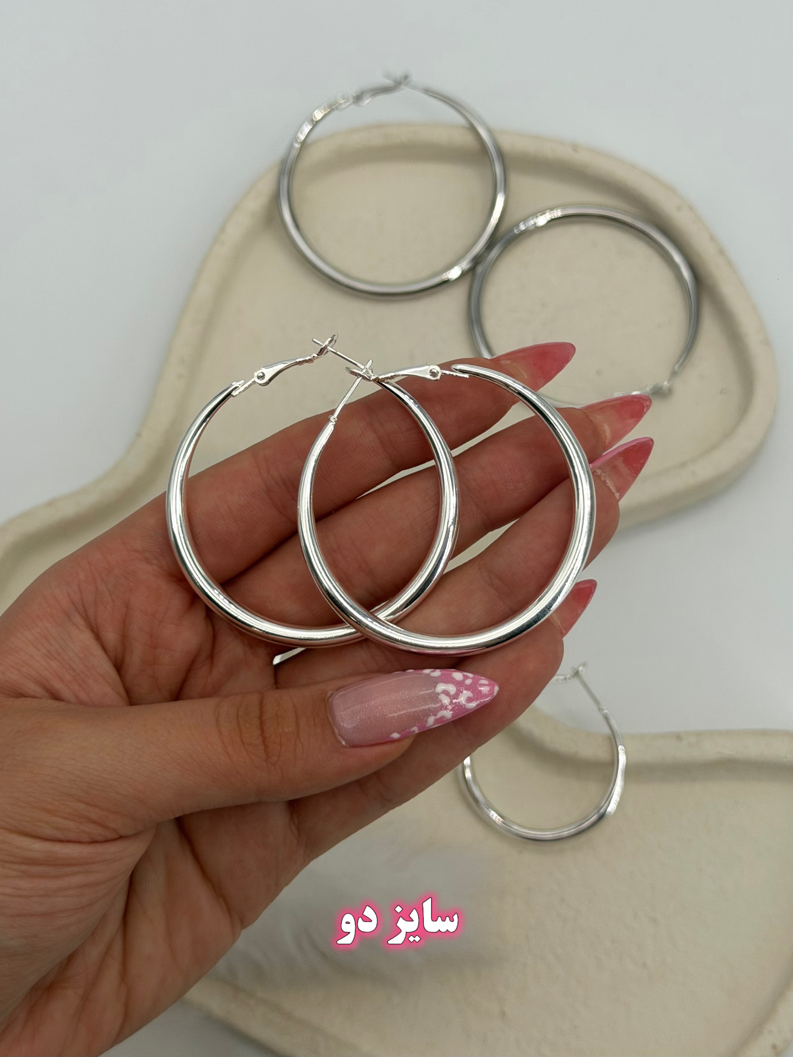 گوشواره حلقه ای چانکی فشن جولری